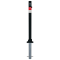 Barrier post | Black - Line |  60 mm | foldable, self-engaging lockto be fixed by plugs, | incl. base rosette, part-no. 470_60, approx. 400 mm below ground | with Euro profile cylinder lock and three keys